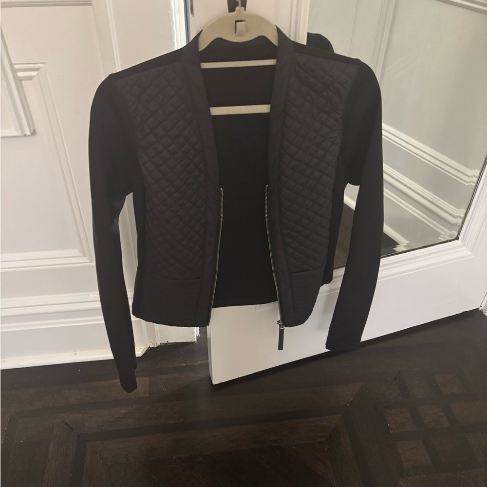 Lululemon Athletica Black Quilted Blazer